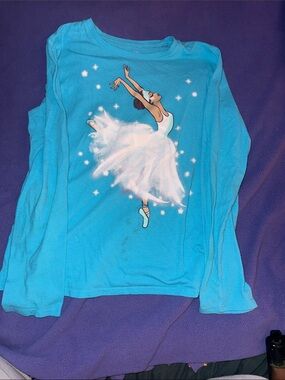 The Children's Place Turquoise Ballerina Long-Sleeve Tee